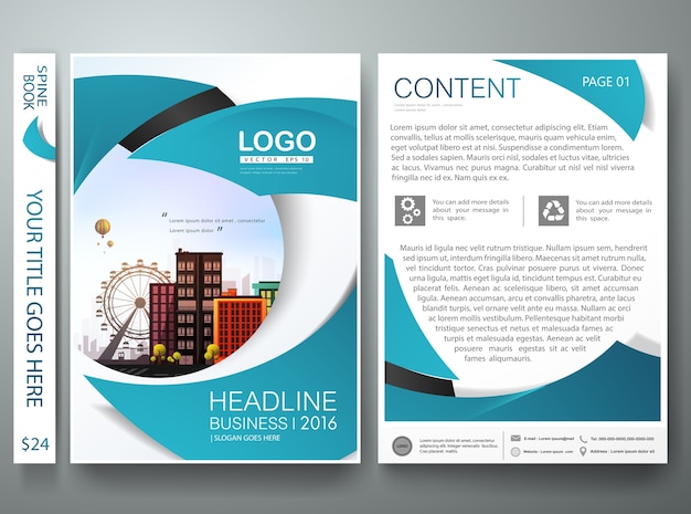 Brochure design vector