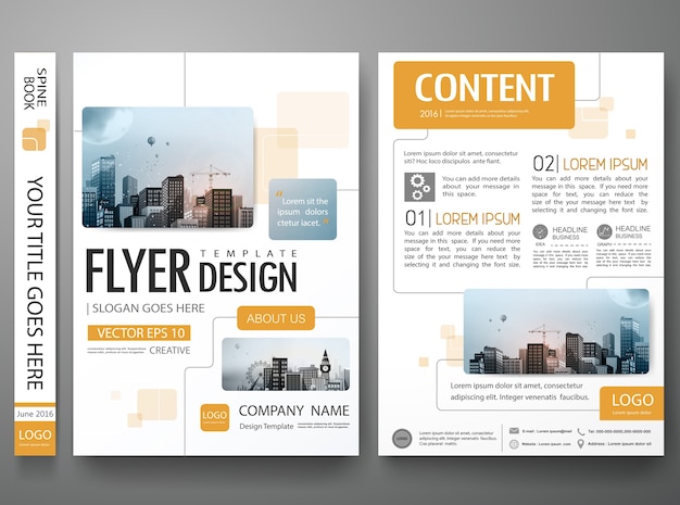 Brochure design vector