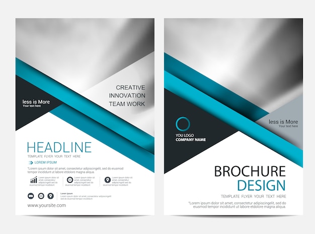 Brochure or flyer design template background