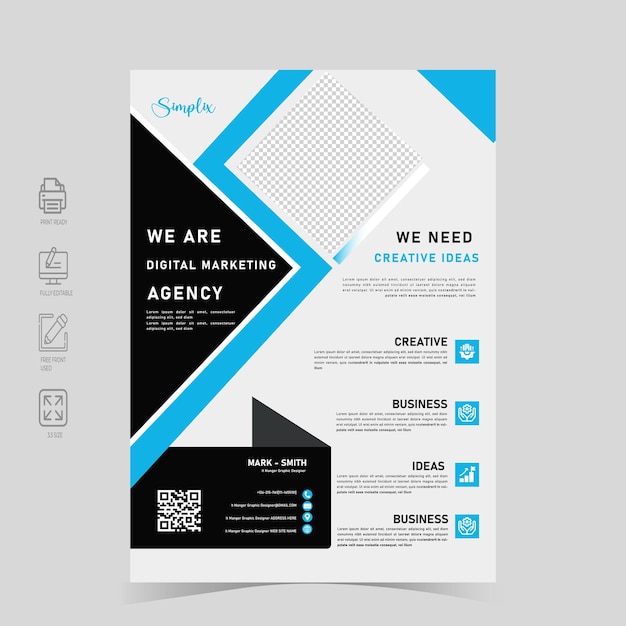 Brochure flyer design template vector Leaflet letterhead presentation book cover templates