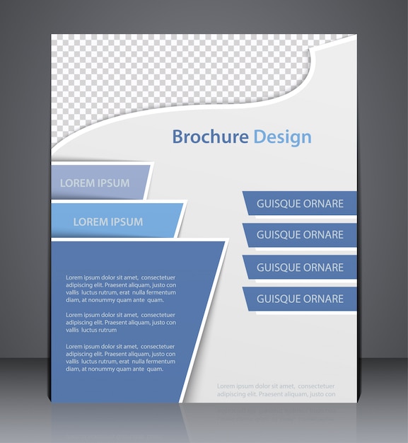  Brochure, Flyer Design Template, Web, or Magazine Cover Design With in Blue Colors