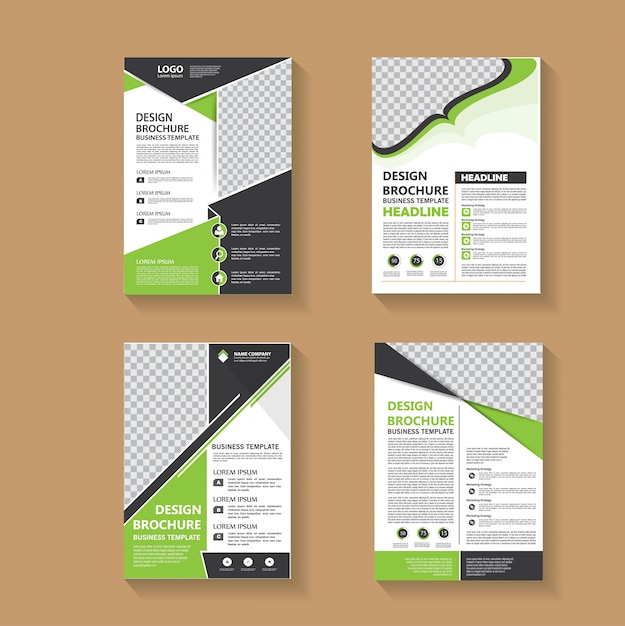 Vector brochure or flyer template design