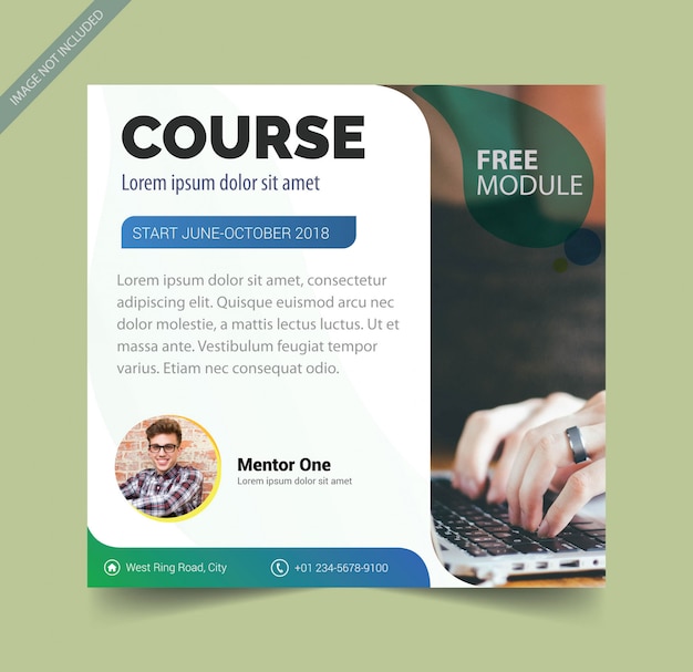 brochure template for course