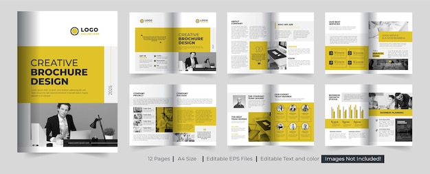 Brochure template design and Company brochure template layout design