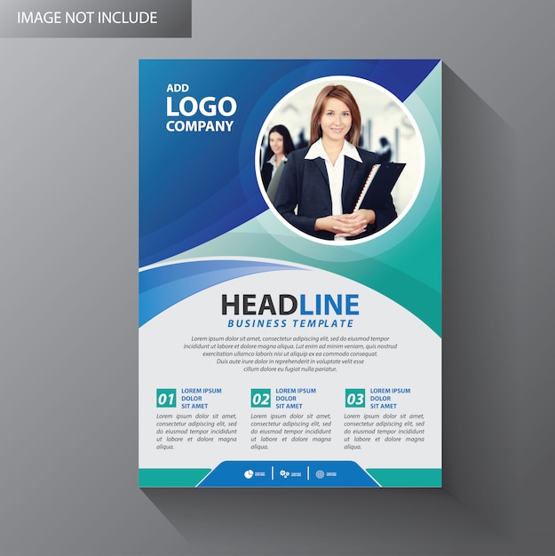 Brochure template layout cover design annual report