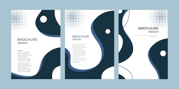 Brochure template layout cover design annual report