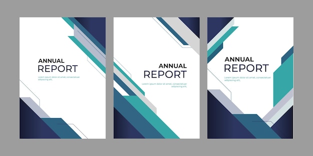 Brochure template layout cover design annual report