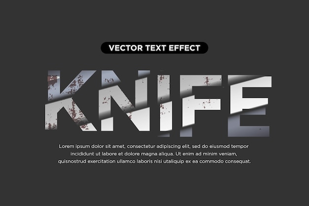 broken text effect