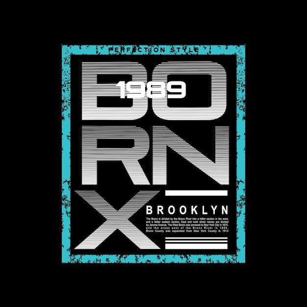 BRONX 1989 design typography vector design text illustration poster banner flyer postcard sign t shirt graphics print etc