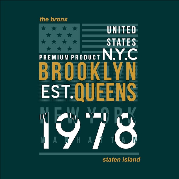 the bronx  new york graphic t shirt design typography  