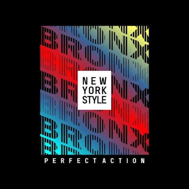 BRONX new york style design typography vector graphic illustration for printing tshirts and others