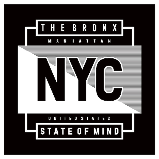 The bronx nyc graphic t shirt and apparel design