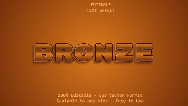 Bronze coffee text effect editable text effect