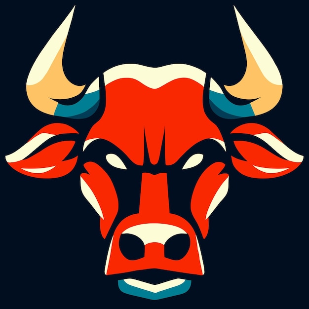 Brooding Bull Graphic Dark Elegance Captured