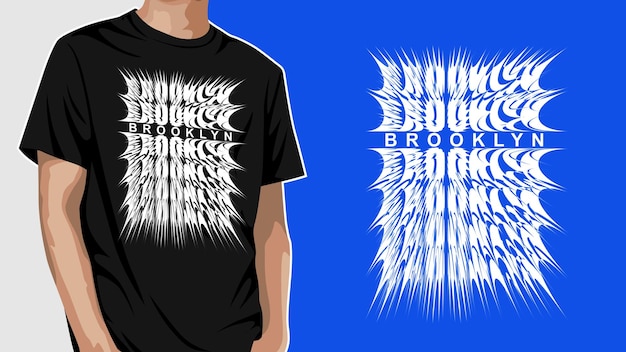 Brooklyn awesome typography tshirt design