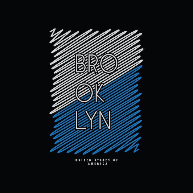 Brooklyn graphic tshirt and apparel design