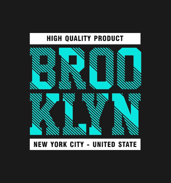 Brooklyn typography tshirt design