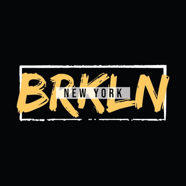 Brooklyn typography vector t shirt design illustration