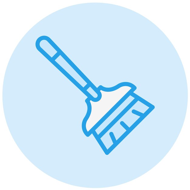 Broom Vector Icon Design Illustration