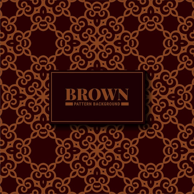 Brown abstract geometric pattern design