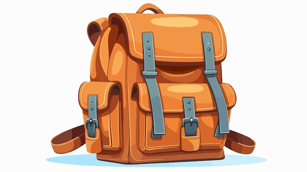 a brown backpack with a strap that saysbackpackon it