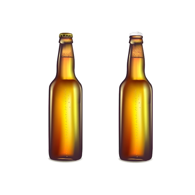 Brown beer bottle