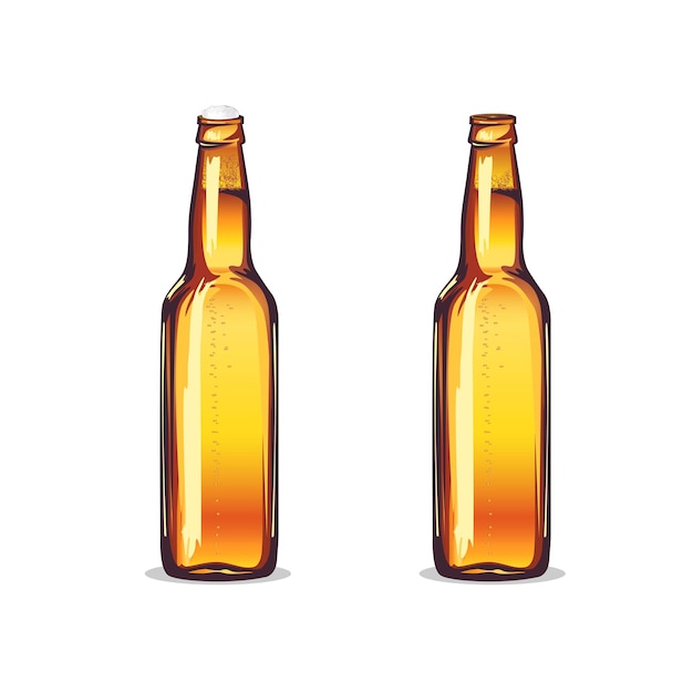 Brown beer bottle