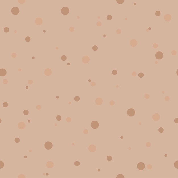 Brown dots seamless pattern