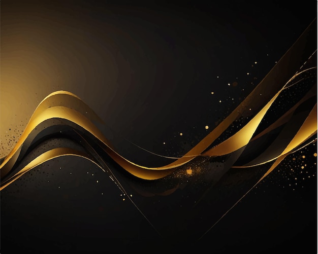 a brown and gold abstract painting of a gold swirl