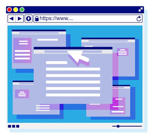 Browser window Operating system user interface