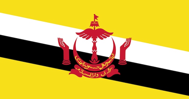 Brunei flag in vector