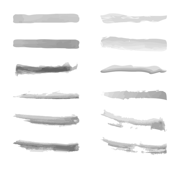 Brush collection set for your design Vector paintbrush set