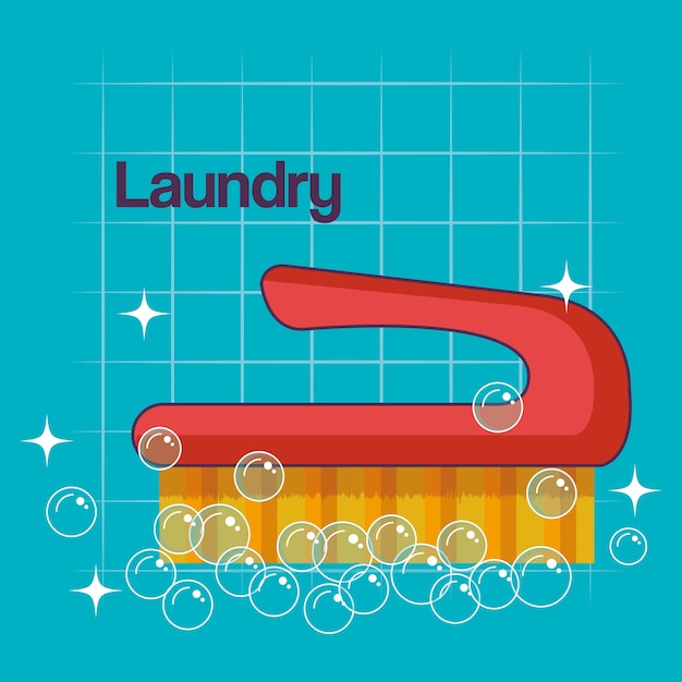 Vector brush laundry domestic dryers template