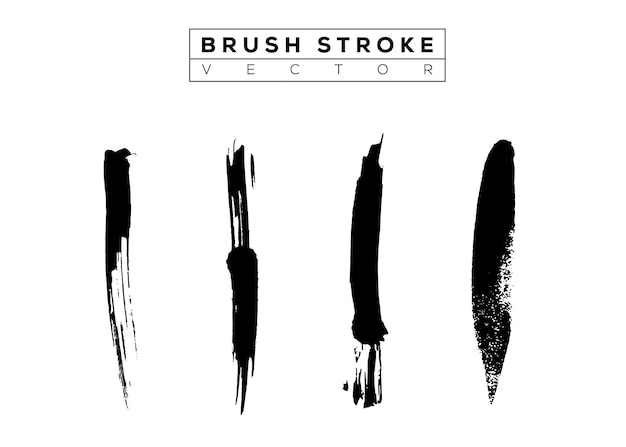 Brush set splash line vector eps