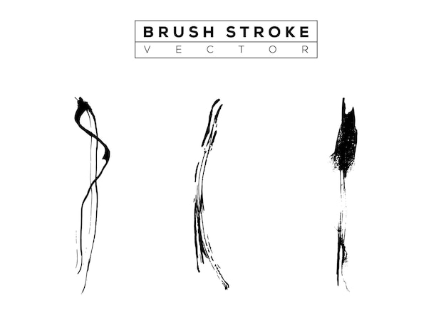 Brush set splash line vector eps