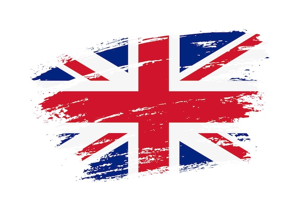 Brush stroke united kingdom flag