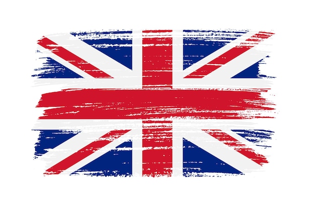 Brush stroke united kingdom flag