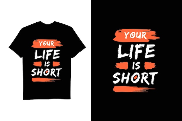 Brush style motivational quote typography t shirt