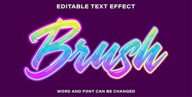 Brush text effect