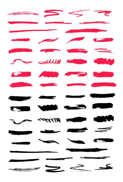 Brush textures set