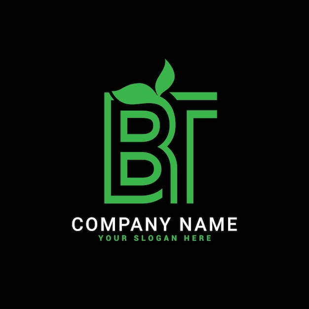 Bt tB naturalleavesecobotanical Letter logo