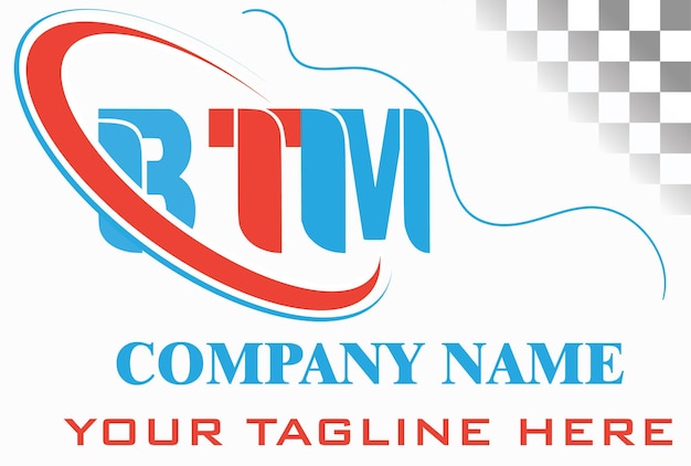 BTM Letter Logo Design