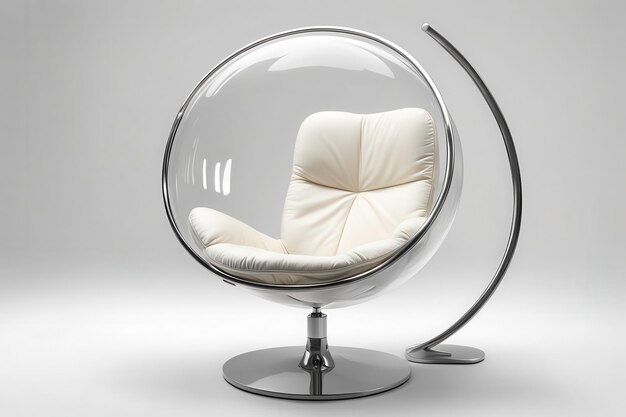 Vector bubble chair isolated on a white background