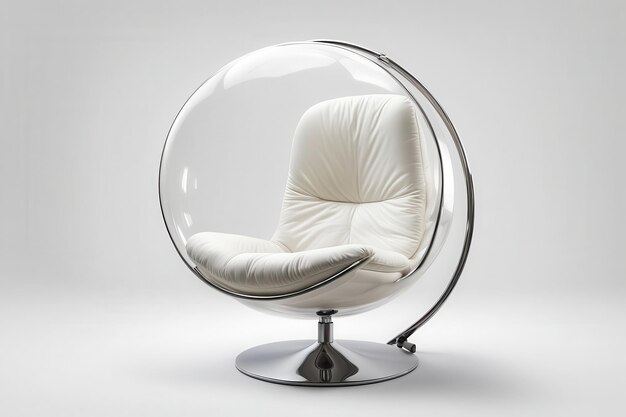 Vector bubble chair isolated on a white background