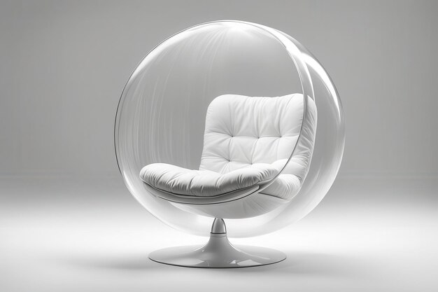 Vector bubble chair isolated on a white background