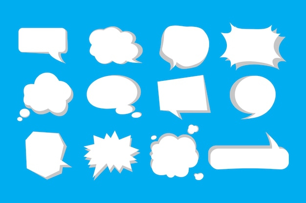 Bubble Chat 3d speech vector design in cartoon style