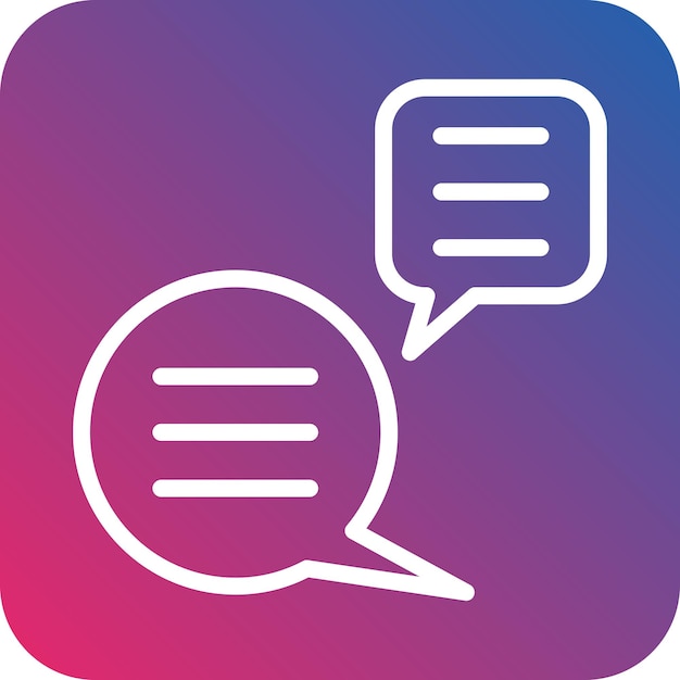 Bubble Chat Icon Style