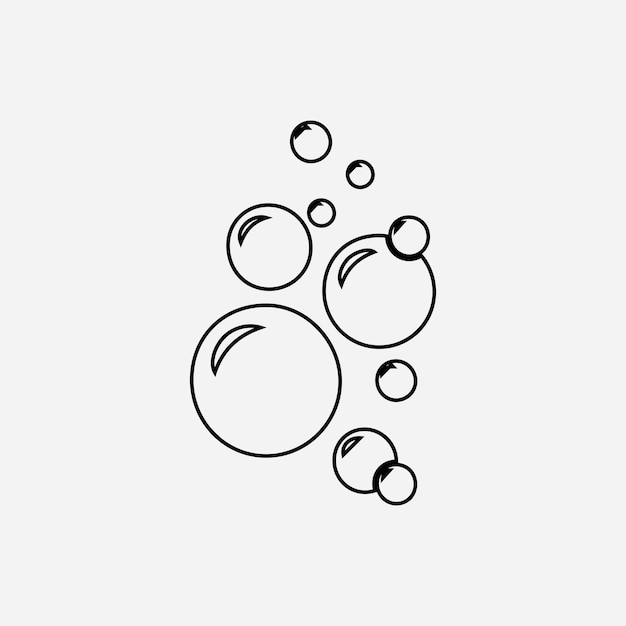 Bubble icon vector