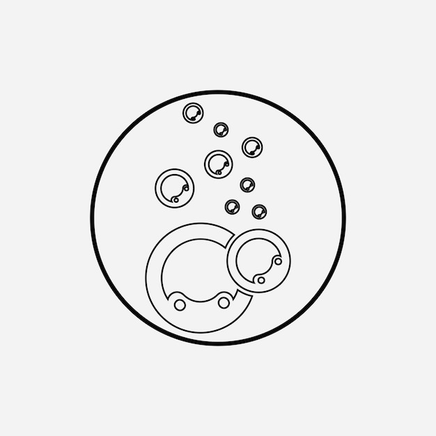 Bubble icon vector