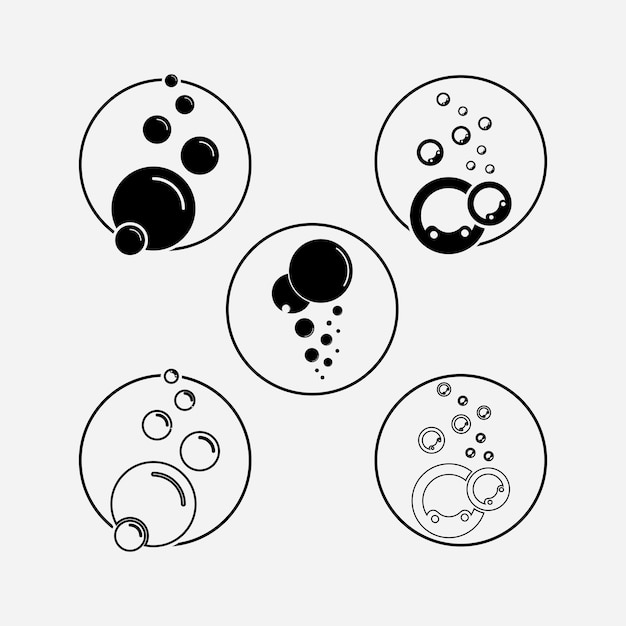 Bubble icon vector